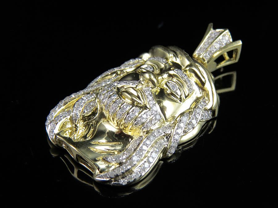Iced Out Jesus Face Lab Grown Diamond Custom Pendant