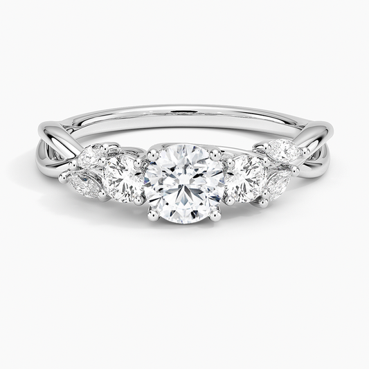 1/2 CT Lab Grown Diamond 7 Stone Engagement Ring