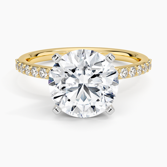 3 CT Two Ton Lab Grown Diamond Half Eternity Ring