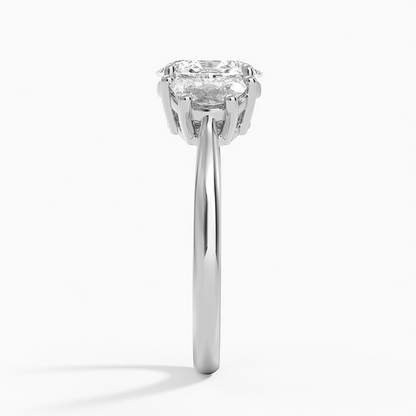 1 1/4 CT Lab Grown Diamond 3 Stone Engagement Ring