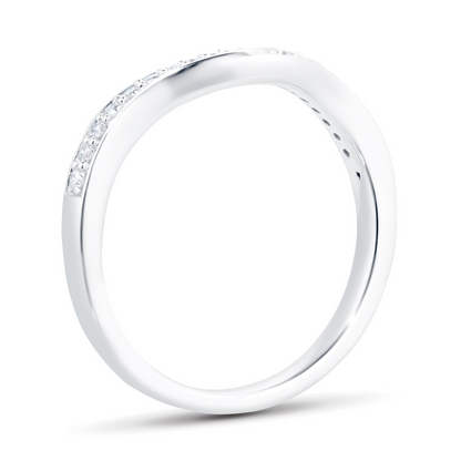 White Gold Lab Diamond Bridal Set For Women