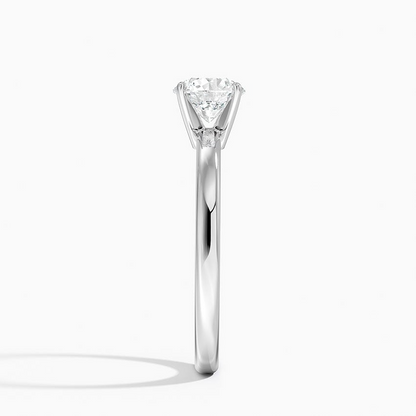 3/4 CT Two Ton 18k White Gold Lab Grown Diamond Solitaire Ring