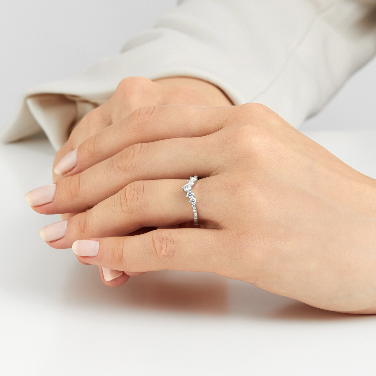 Yellow Gold Lab Diamond Wedding Band For Daily Wear