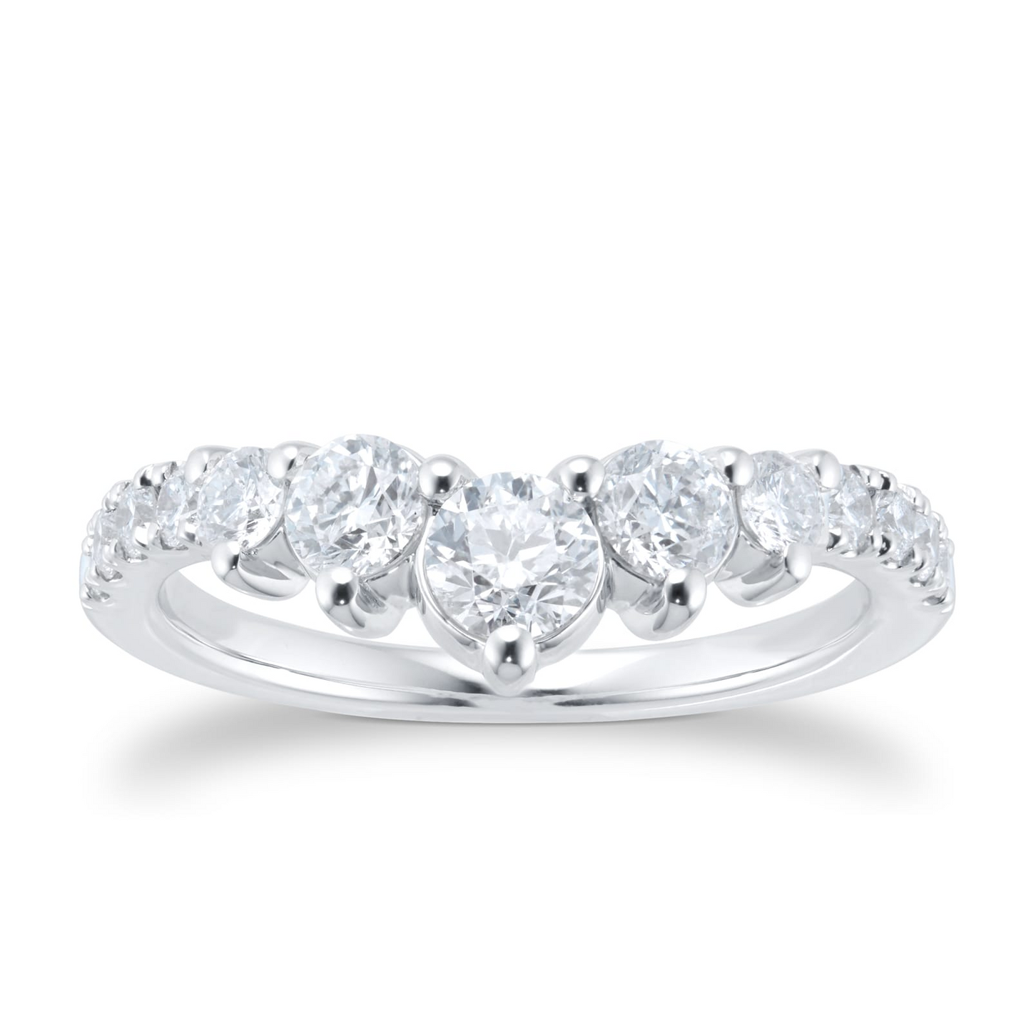 1.00 CTW White Gold Lab Diamond Wedding Band