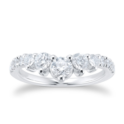 1.00 CTW White Gold Lab Diamond Wedding Band