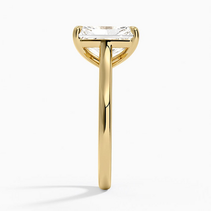 3 CT Lab Grown Diamond Radiant Cut Solitaire Engagemet Ring