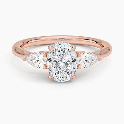 1 CT Lab Grown Diamond Cluster Engagement Ring