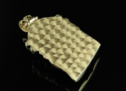 Cuban Link Jesus Crown Lab Grown Diamond Pendant