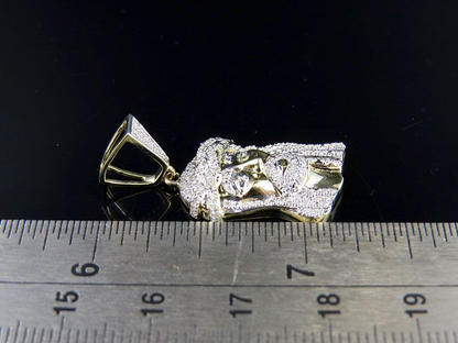 Jesus Chain Gold Lab Grown Diamond Pendant