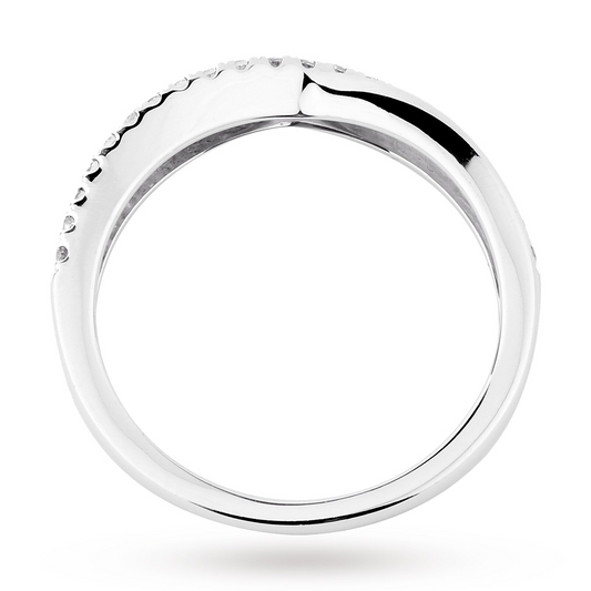 Infinity Pattern Lab Grown Diamond Gold Wedding Band
