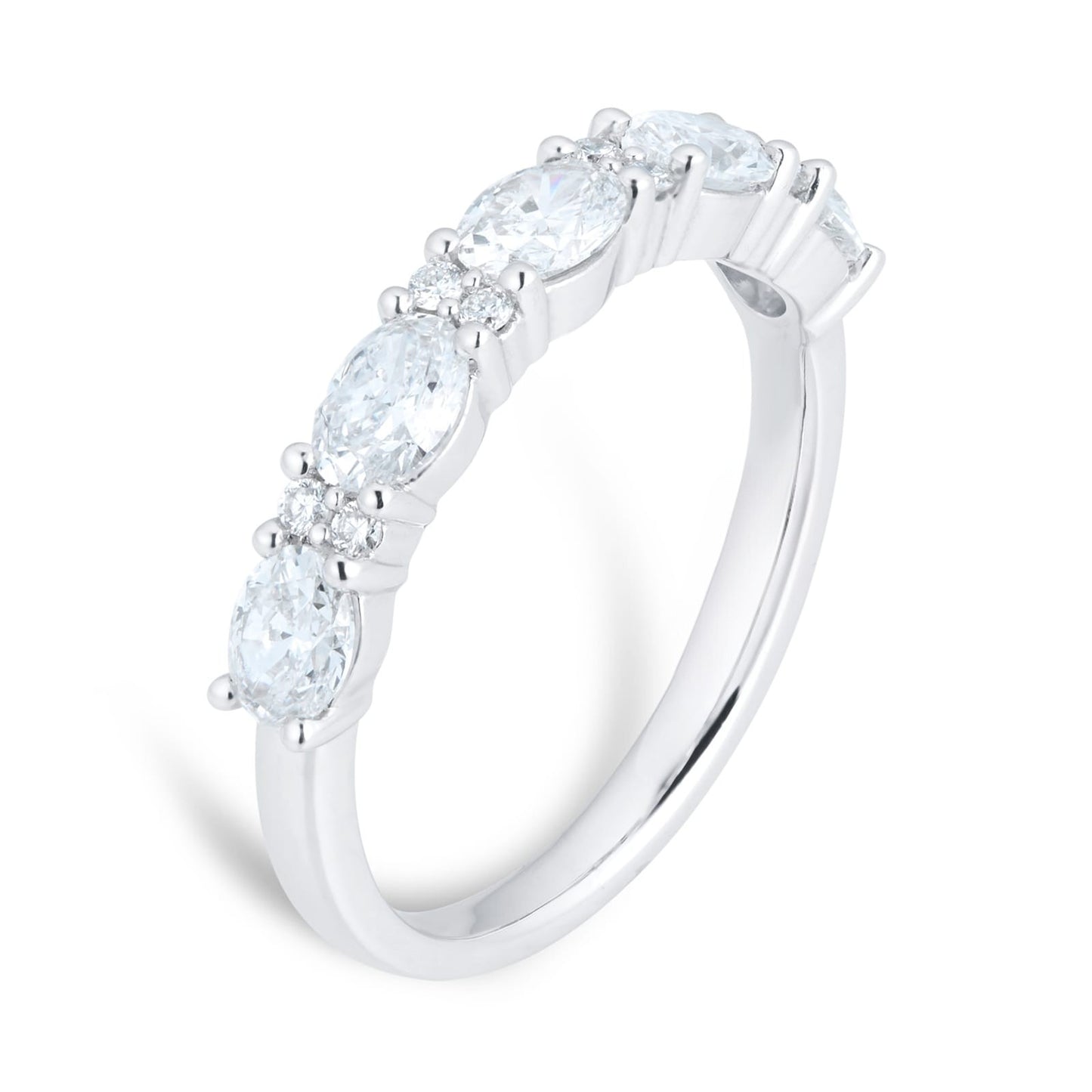 East West Lab Grown Diamond Gold Wedding Band