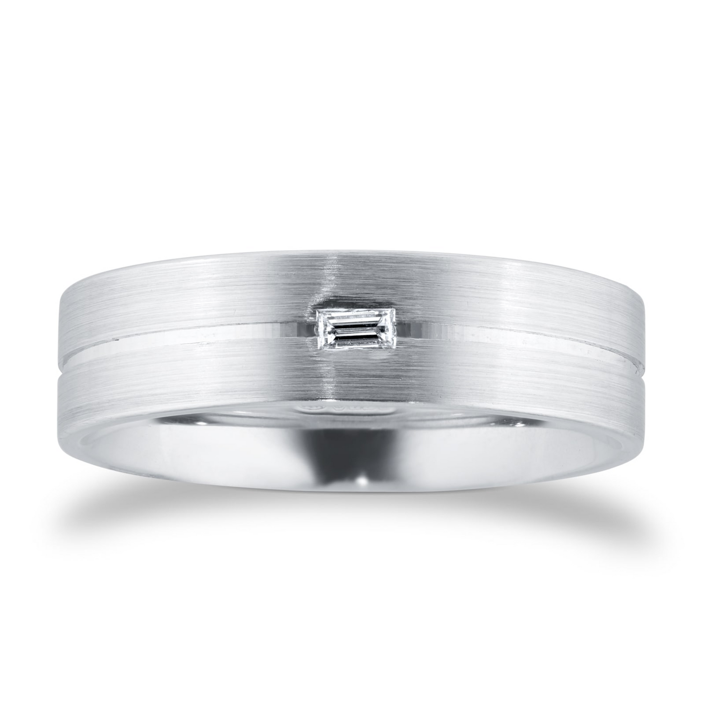 East West Lab Grown Diamond Gold Wedding Band