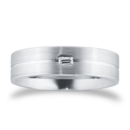 East West Lab Grown Diamond Gold Wedding Band