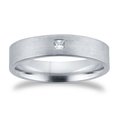 18KT Yellow Gold Flush Setting Wedding Band