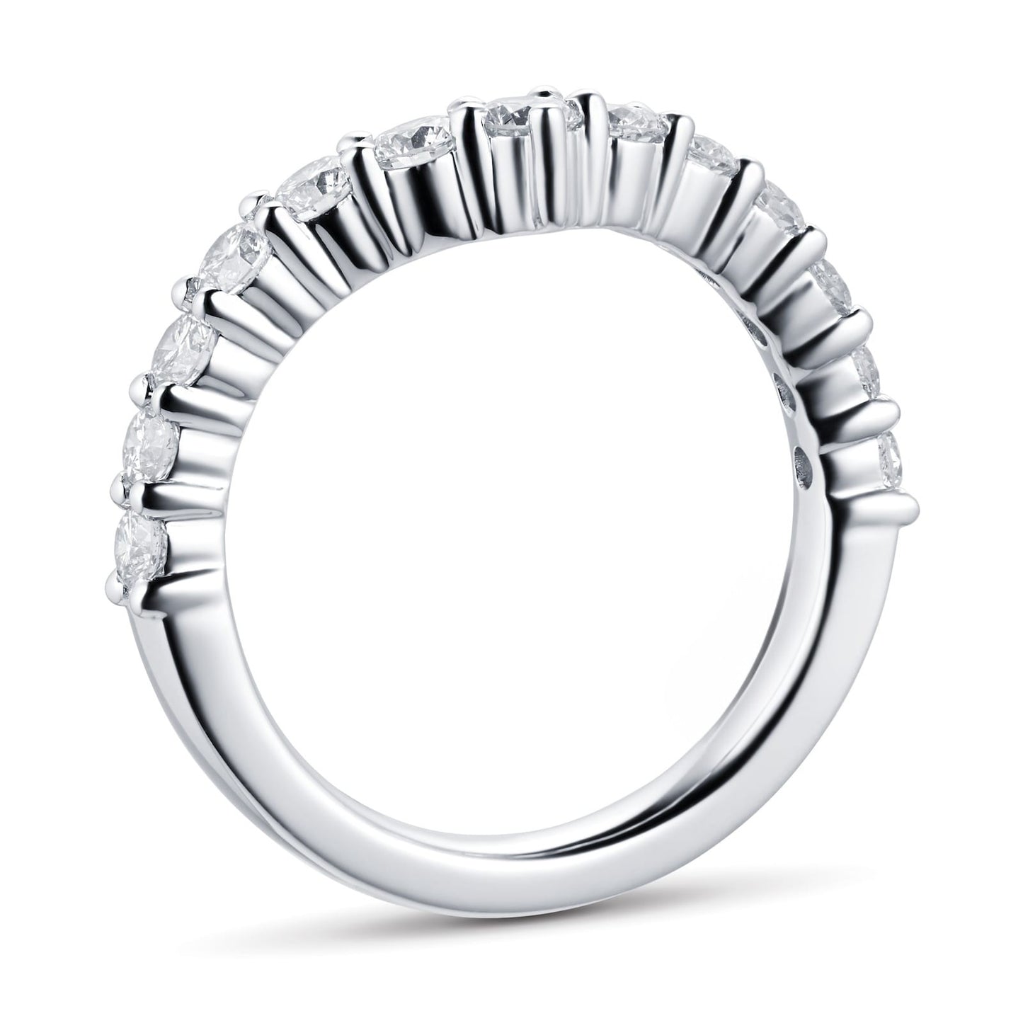 Bubble Prong Lab Grown Diamond Wedding Band