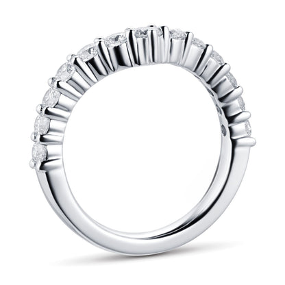 Bubble Prong Lab Grown Diamond Wedding Band