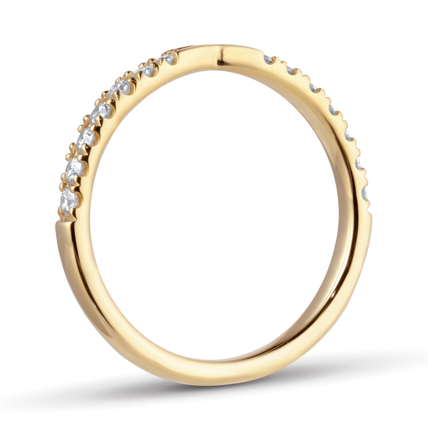 18KT Yellow Gold Lab Grown Diamond Wedding Band