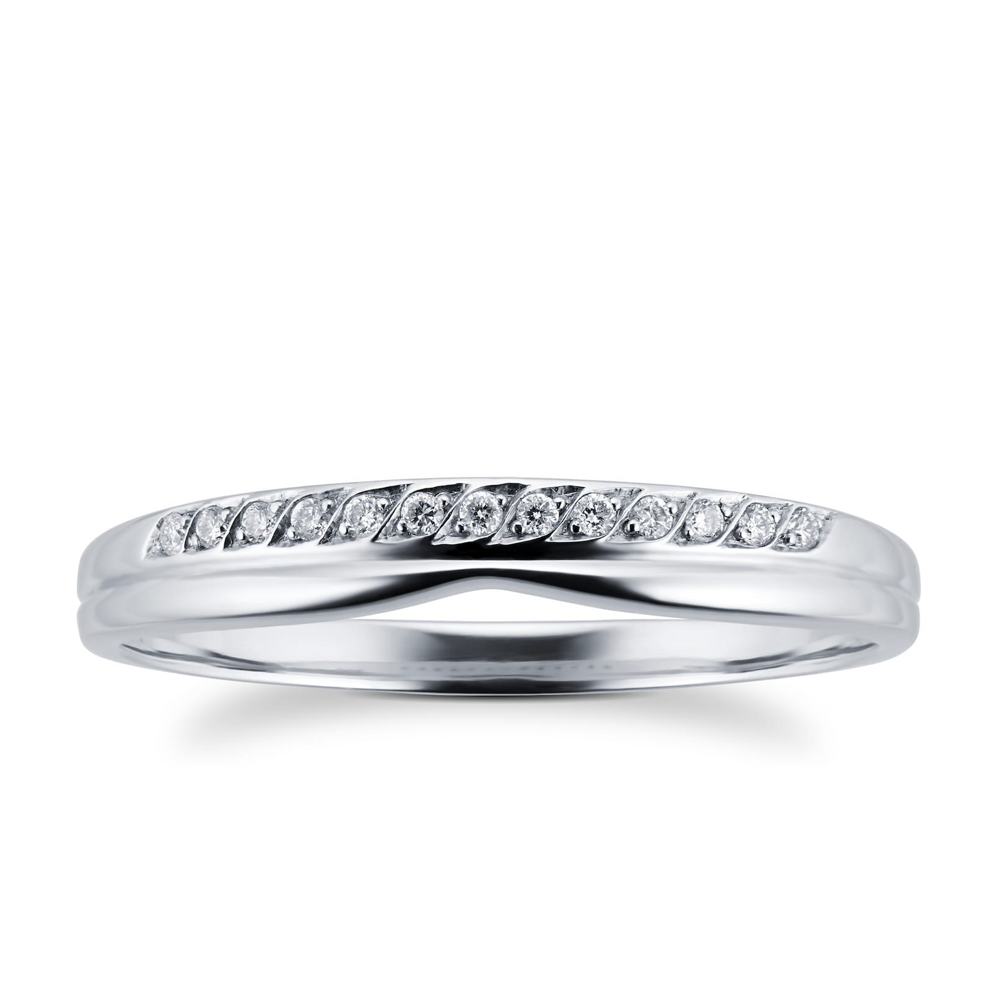 0.09 CTW Lab Grown Diamond Gold Wedding Band