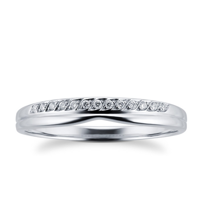 0.09 CTW Lab Grown Diamond Gold Wedding Band
