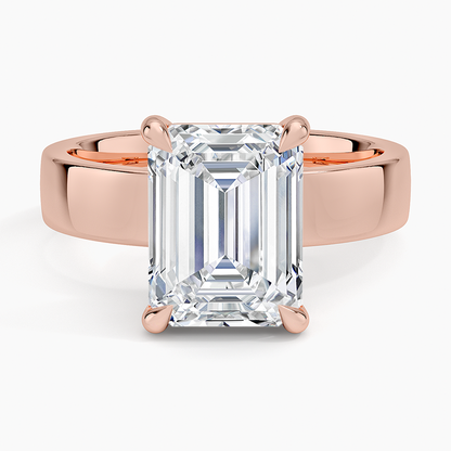 3 CT 18K Yellow Gold Lab Grown Diamond Solitaire Ring