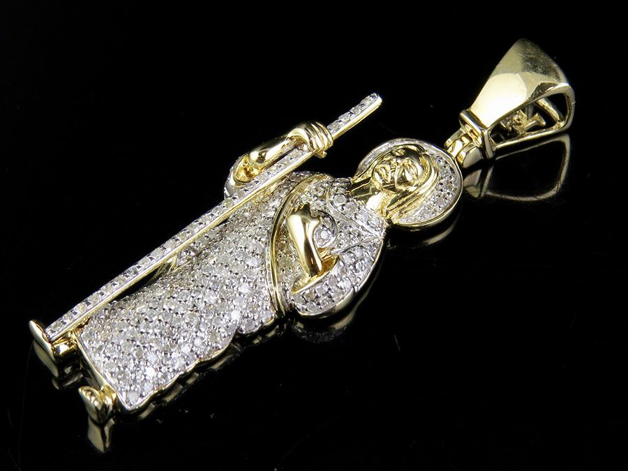 0.85 CTW Gold St. Jude Thaddaeus Lab Grown Diamond Pendant