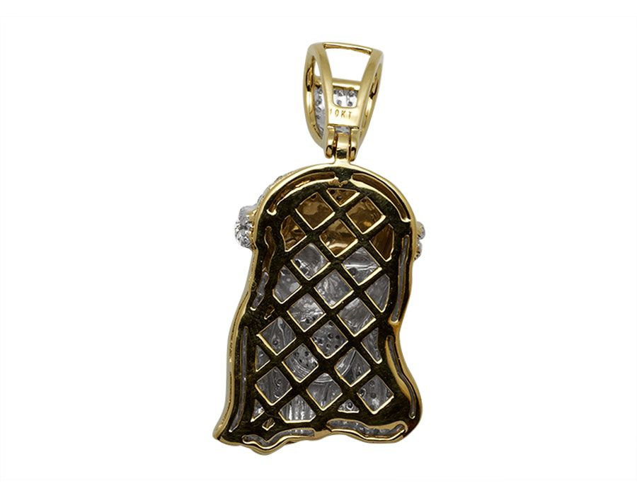10K Gold Lab Grown Diamond Custom Jesus Pendant