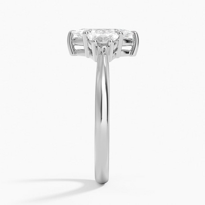 3/4 CT Lab Grown Diamond 3 Stone Engagement Ring