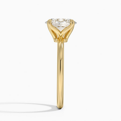 1 1/2 CT Lab Grown Diamond Solitaire Engagement Ring