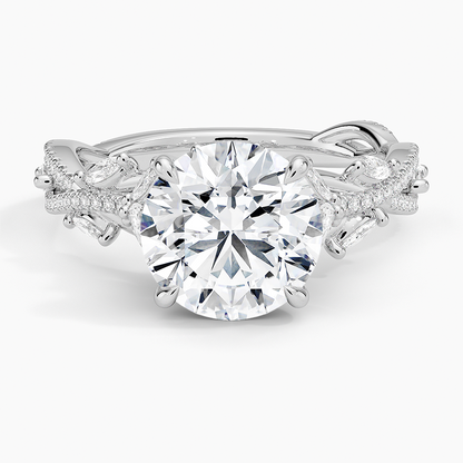 2 1/2 CT Lab Grown Diamond Cluster Engagement Ring