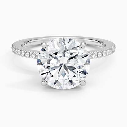 3 CT 925 Sterling Silver Labgrown Diamond Engagement Ring