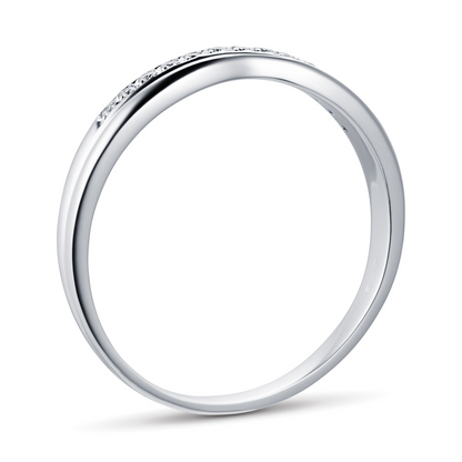 0.09 CTW Lab Grown Diamond Gold Wedding Band