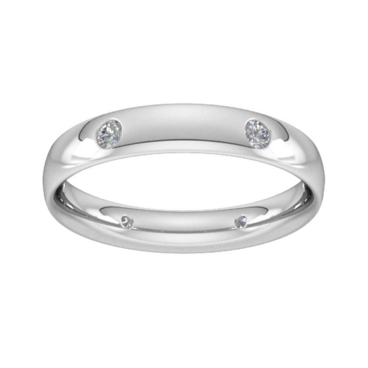 Lab Grown Diamond Flush Setting Wedding Band For Men