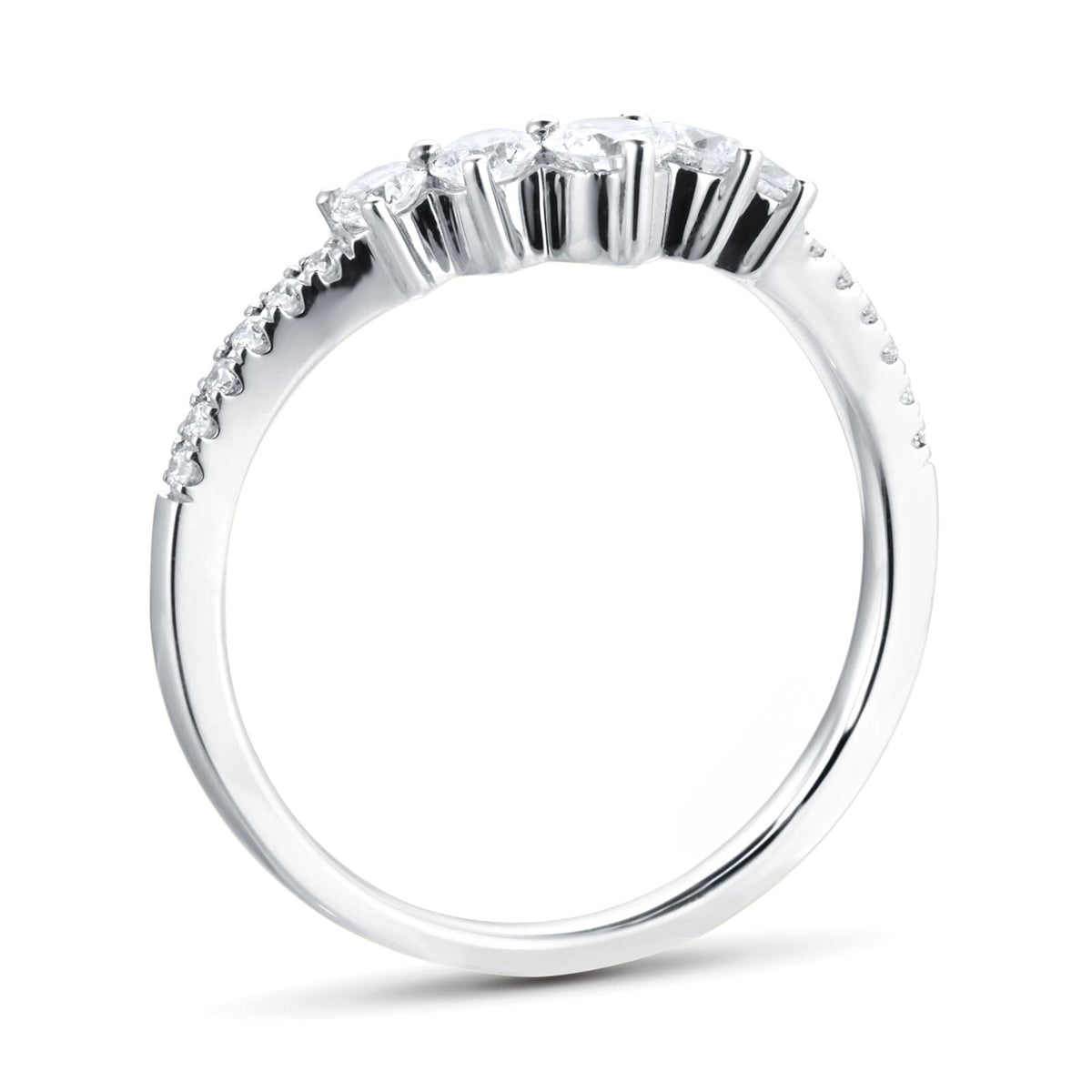 Yellow Gold Lab Diamond Wedding Band For Daily Wear
