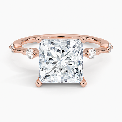 3 CT Lab Grown Diamond Princess Cut Engagement Ring