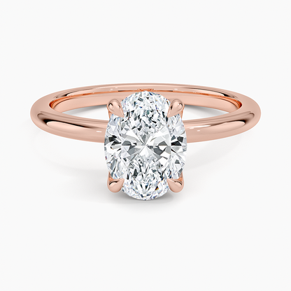 1 1/2 CT Lab Grown Diamond Solitaire Engagement Ring