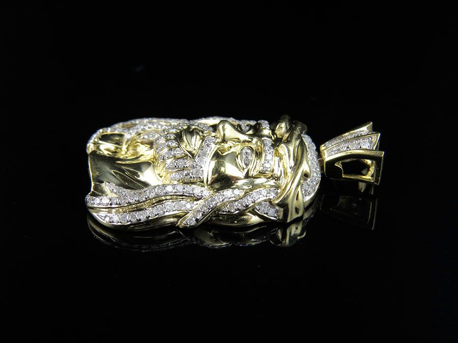 Iced Out Jesus Face Lab Grown Diamond Custom Pendant
