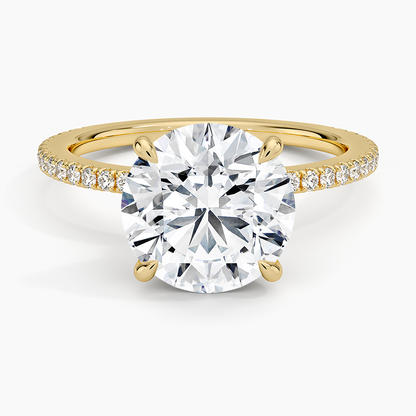 3 CT 925 Sterling Silver Labgrown Diamond Engagement Ring