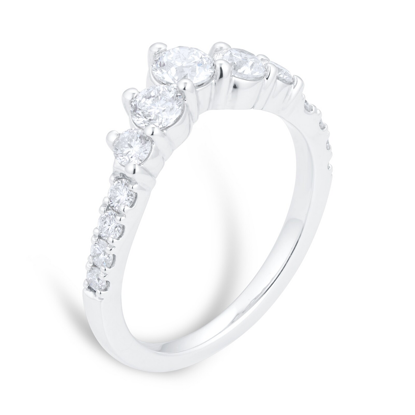 1.00 CTW White Gold Lab Diamond Wedding Band