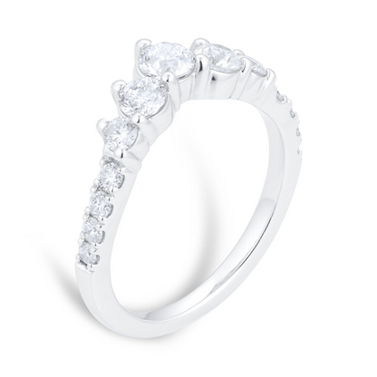 1.00 CTW White Gold Lab Diamond Wedding Band