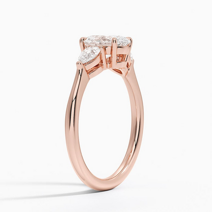 1 CT Lab Grown Diamond Cluster Engagement Ring
