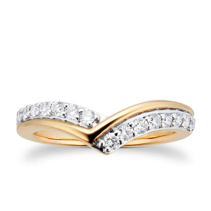 Two Tone Lab Grown Diamond Wedding Band