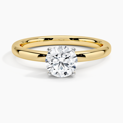 3/4 CT Two Ton 18k White Gold Lab Grown Diamond Solitaire Ring