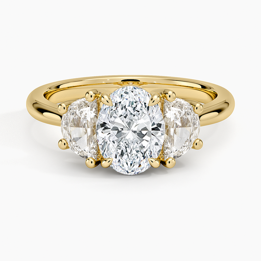 1 1/4 CT Lab Grown Diamond 3 Stone Engagement Ring