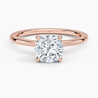 1 1/2 CT Lab Grown Diamond Hidden Halo Solitaire Ring