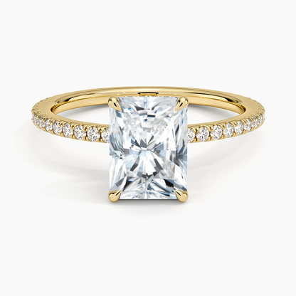 1 1/2 CT Radiant Cut Lab Grown Diamond Full Eterniy Ring