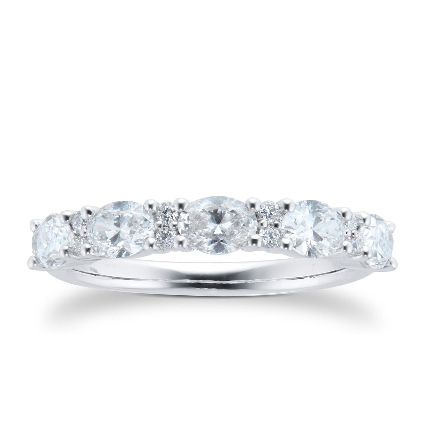 East West Lab Grown Diamond Gold Wedding Band