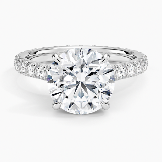 3 CT Lab Grown Diamond Round Cut Full Eternity Ring
