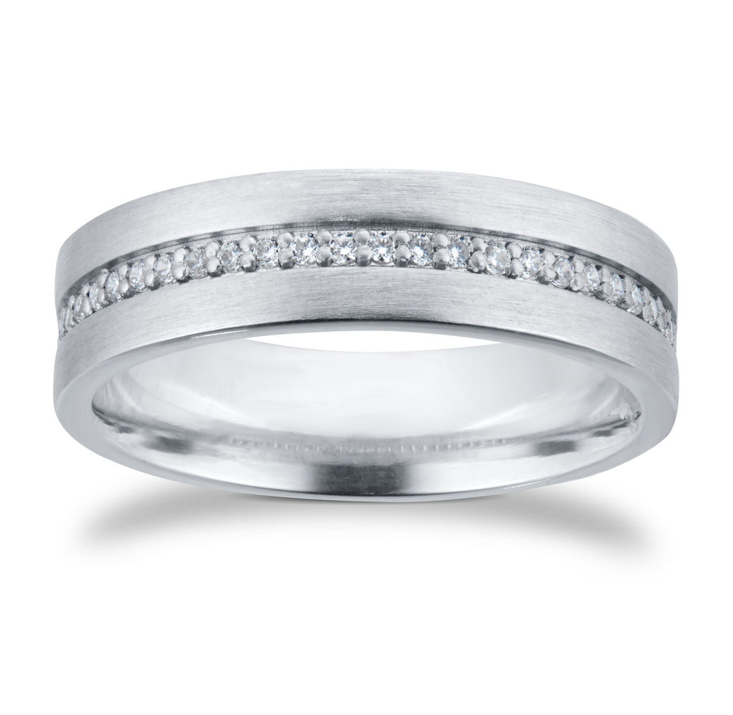 Yellow Gold Half Eternity Lab Diamond Wedding Band