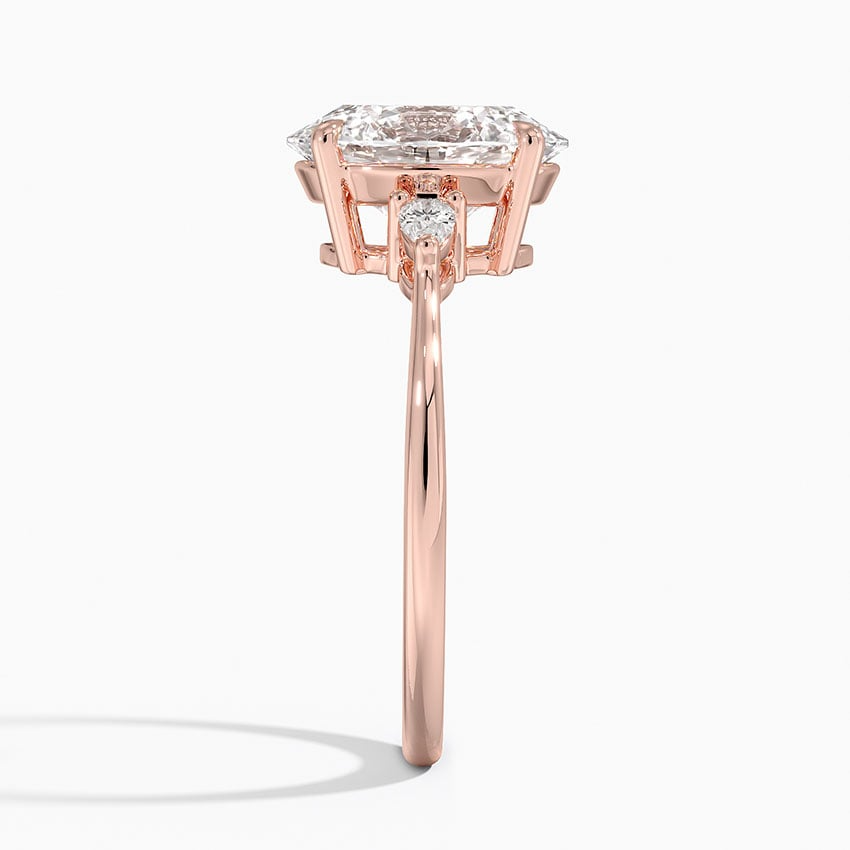 2 1/2 CT Oval Lab Grown Diamond Engagement Ring