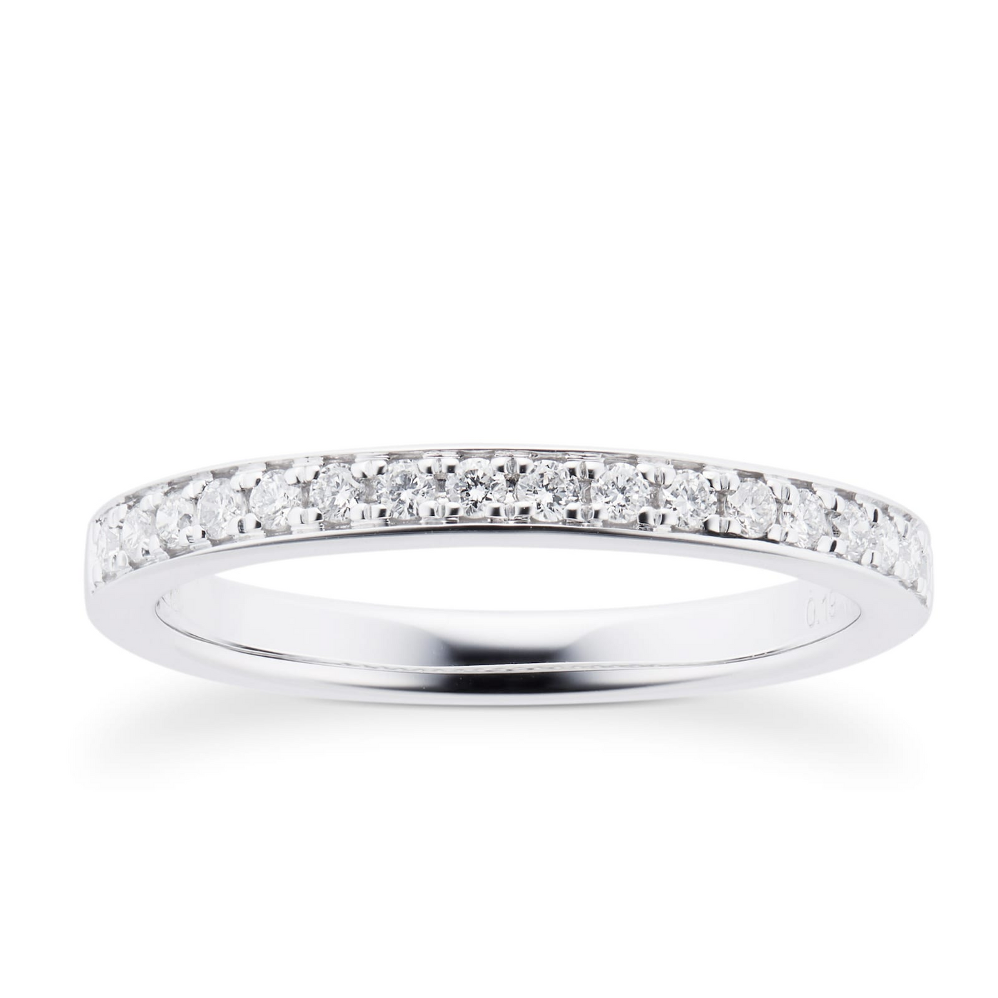 Pave Setting Lab Grown Diamond Gold Wedding Band